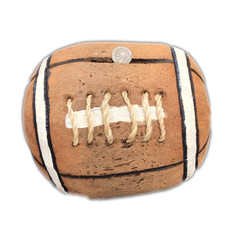 Football | Coin Bank | Carved Coconut